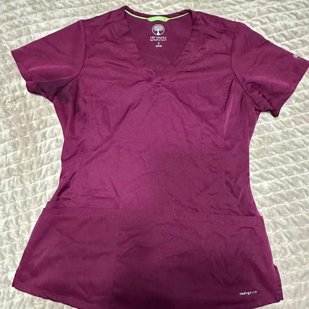 Healing hands scrub top